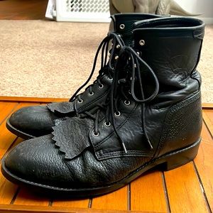 Ariat leather lace up boots